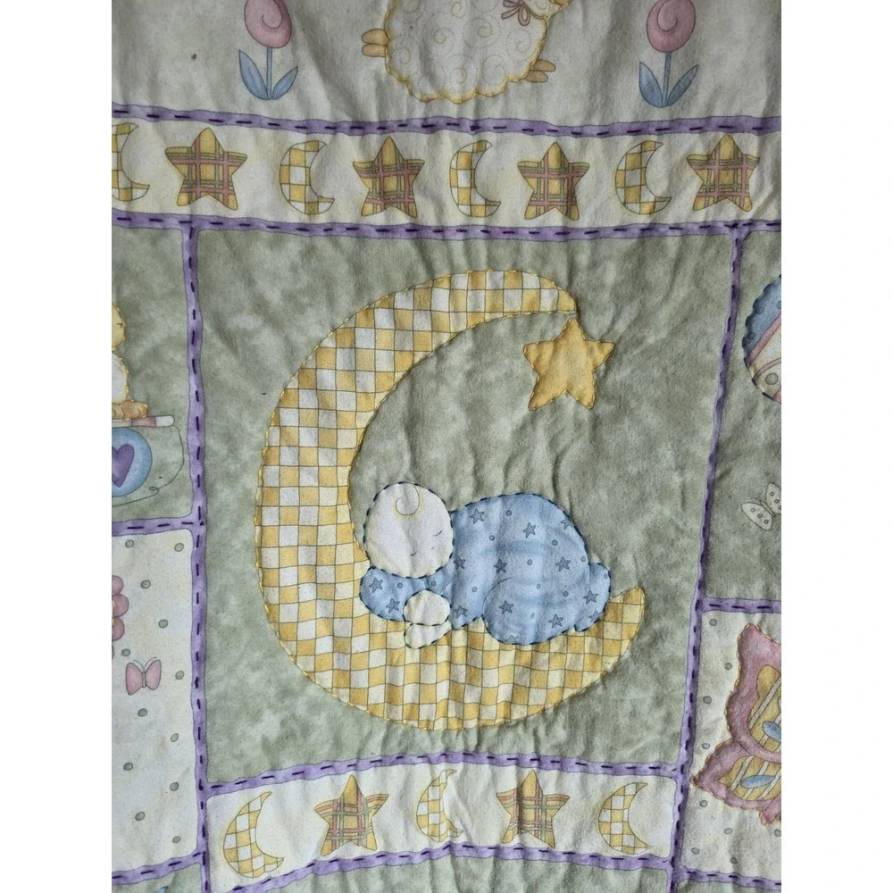 Nursery Wall Quilt Multicolor Baby Room Decor Hanging Art Patchwork